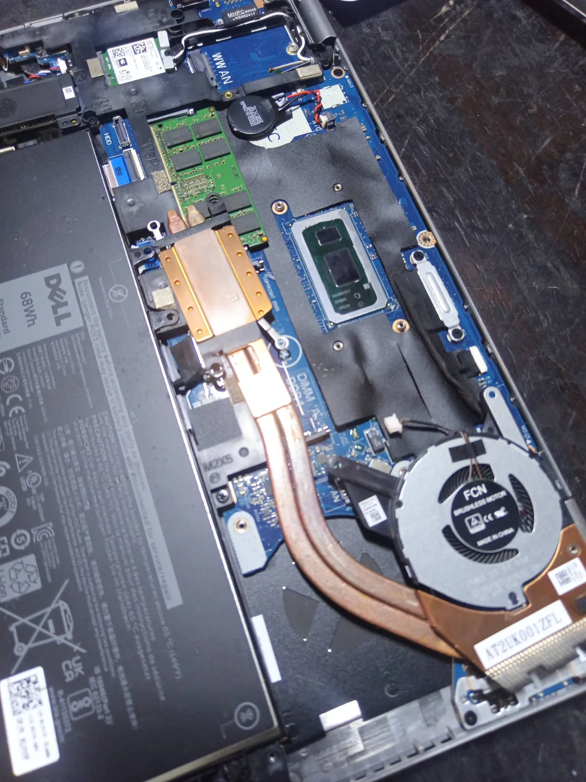 Dell 5418 — Limpieza del disipador de calor — Ciselaptop Oaxaca
