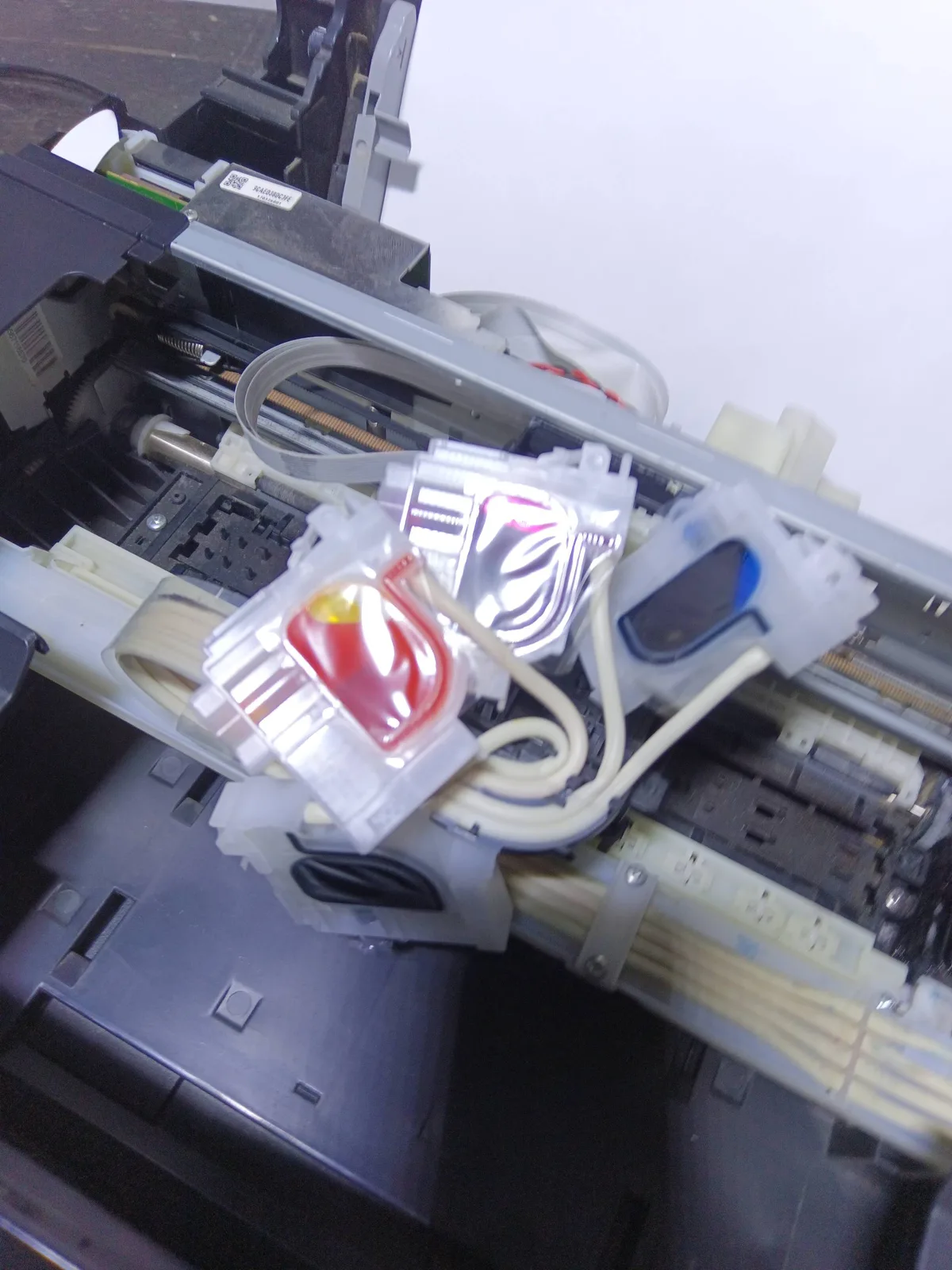 Epson L395 — Mangueras de tinta del sistema EcoTank — Ciselaptop Oaxaca