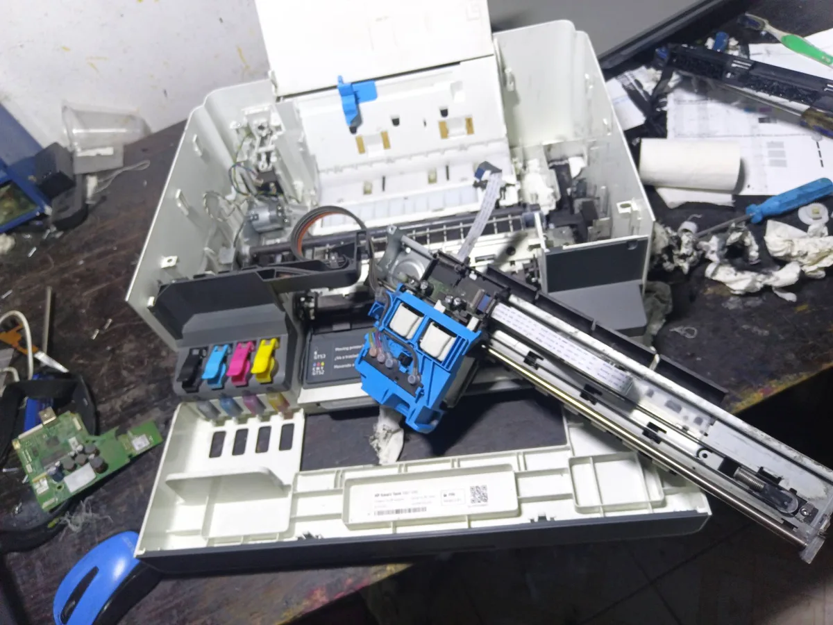 HP 580 — prueba de impresión sin rayas