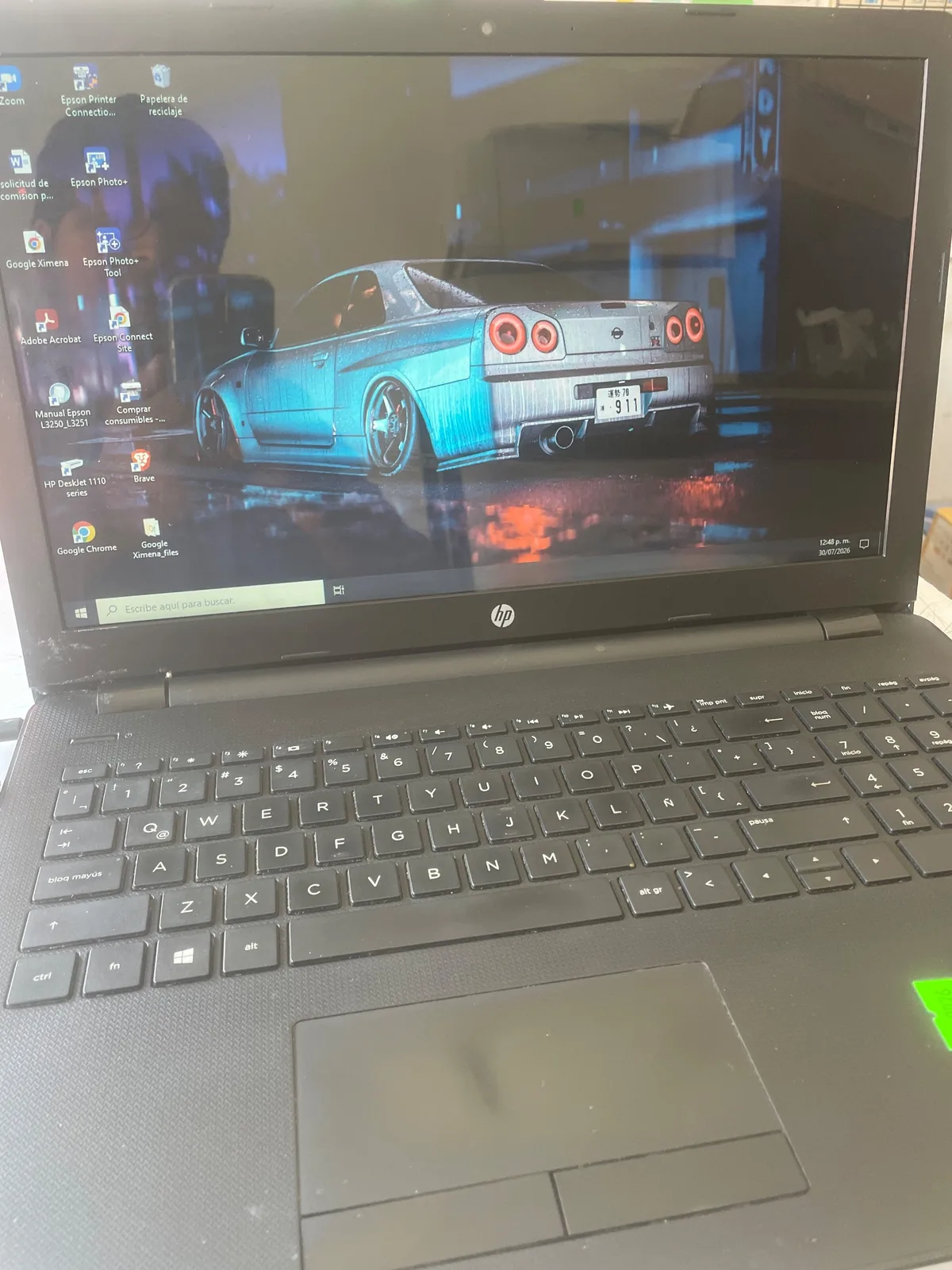 HP laptop — prueba final de cierre