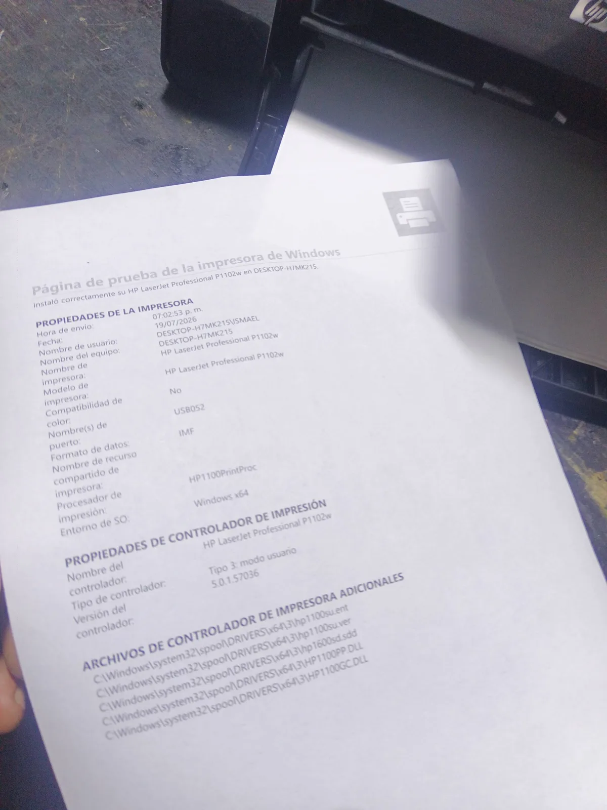 HP P1102 — Instalación de gomas pickup — Ciselaptop Oaxaca